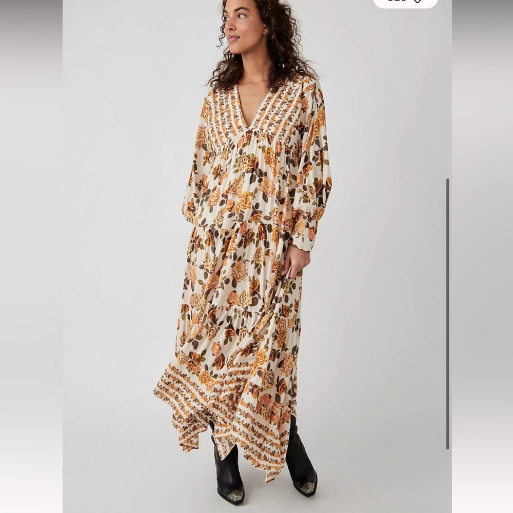Free People Rows Of Roses Maxi Dress XS - Picture 4 of 16